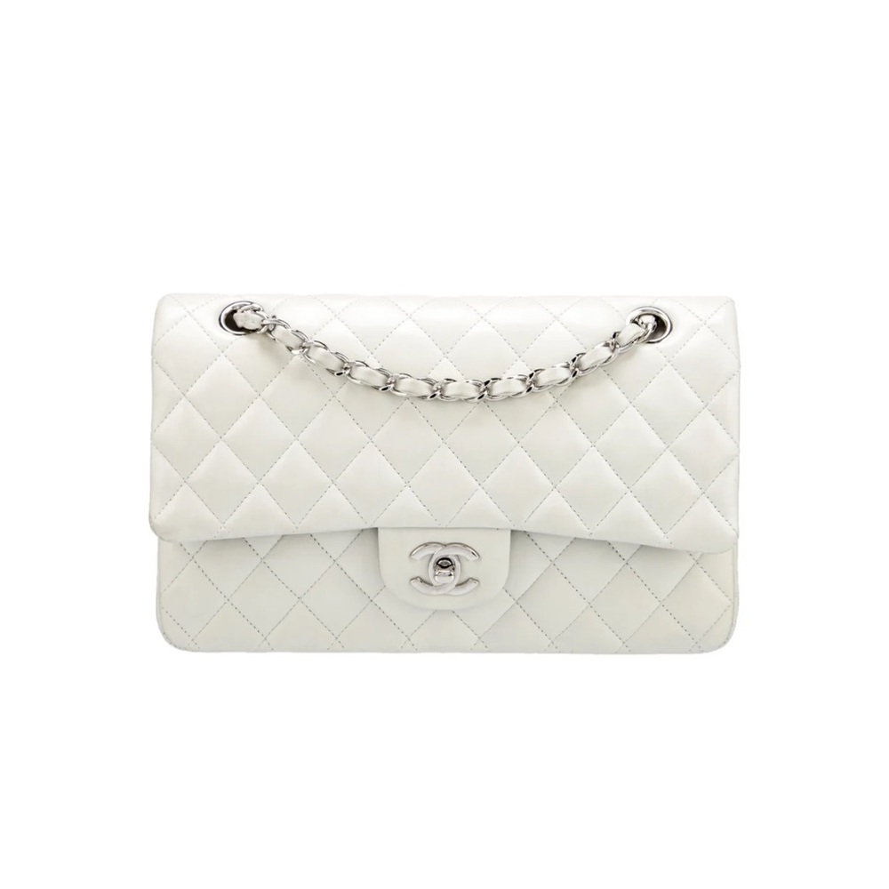 Chanel classic double flap white
